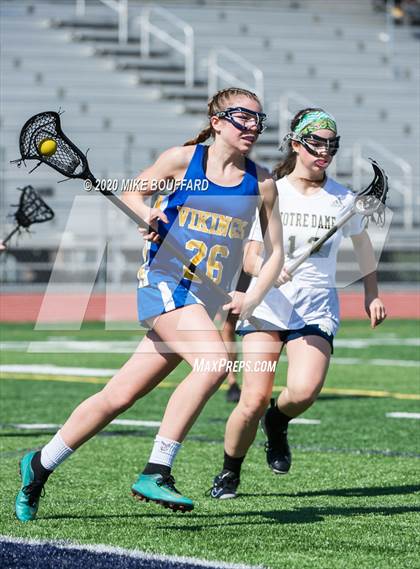 Thumbnail 2 in Santa Monica vs Notre Dame (Gold Goast Invitational) photogallery.