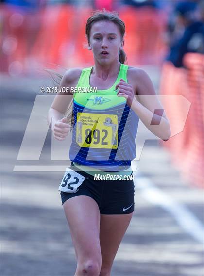 Thumbnail 2 in CIF State Cross Country Championships (Girls D2 Race) photogallery.