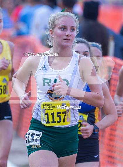 Thumbnail 1 in CIF State Cross Country Championships (Girls D2 Race) photogallery.