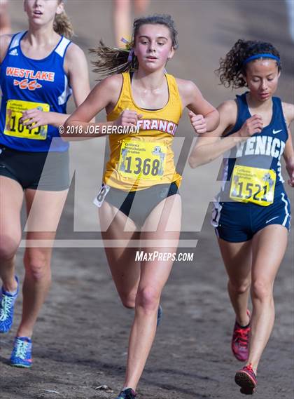 Thumbnail 1 in CIF State Cross Country Championships (Girls D2 Race) photogallery.