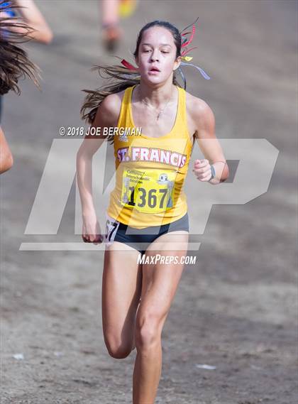 Thumbnail 3 in CIF State Cross Country Championships (Girls D2 Race) photogallery.