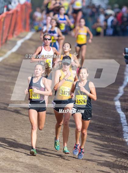 Thumbnail 3 in CIF State Cross Country Championships (Girls D2 Race) photogallery.