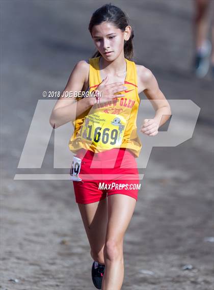 Thumbnail 2 in CIF State Cross Country Championships (Girls D2 Race) photogallery.