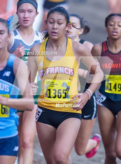 Thumbnail 3 in CIF State Cross Country Championships (Girls D2 Race) photogallery.