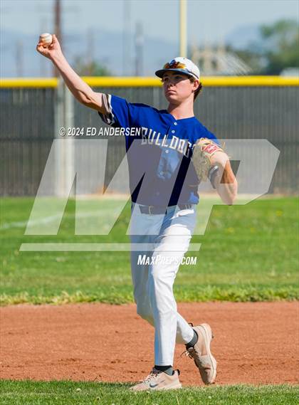 Thumbnail 3 in Smith Valley vs. Indian Springs (NIAA 1A State Championship - Game 1) photogallery.
