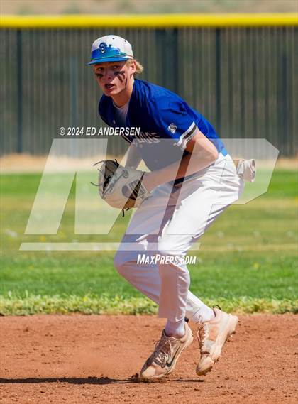 Thumbnail 3 in Smith Valley vs. Indian Springs (NIAA 1A State Championship - Game 1) photogallery.