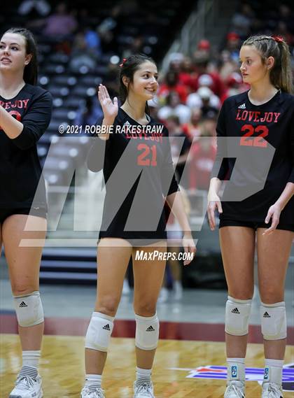 Thumbnail 1 in Lovejoy vs. Grapevine (UIL Volleyball 5A Finals) photogallery.
