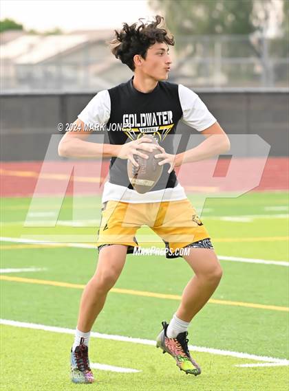 Thumbnail 2 in Bourgade Catholic vs. Goldwater (Goldwater 7 on 7 Tournament) photogallery.