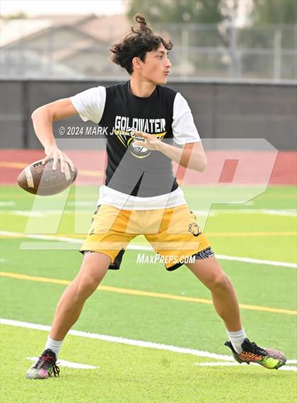 Thumbnail 3 in Bourgade Catholic vs. Goldwater (Goldwater 7 on 7 Tournament) photogallery.