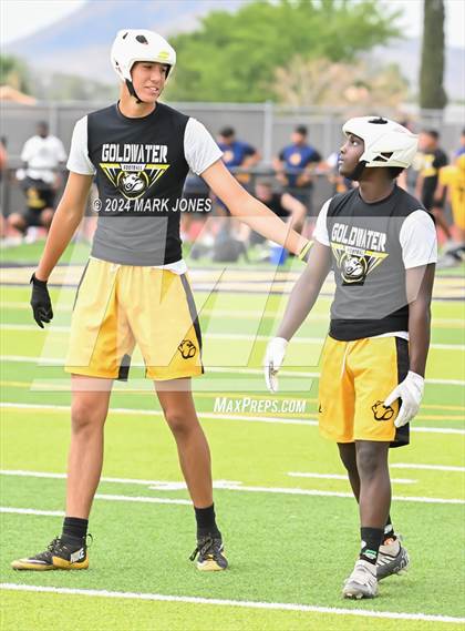 Thumbnail 3 in Bourgade Catholic vs. Goldwater (Goldwater 7 on 7 Tournament) photogallery.