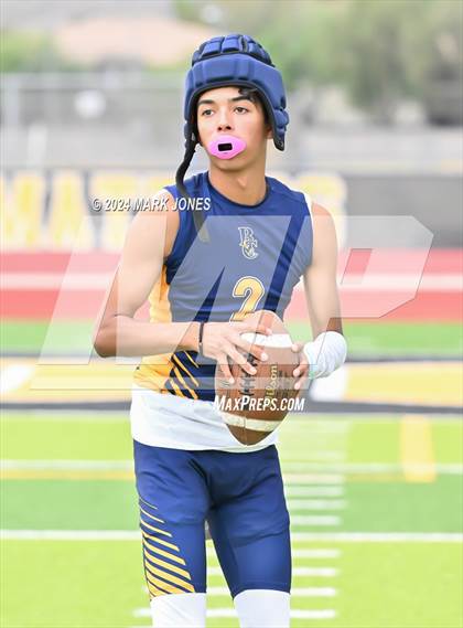 Thumbnail 1 in Bourgade Catholic vs. Goldwater (Goldwater 7 on 7 Tournament) photogallery.