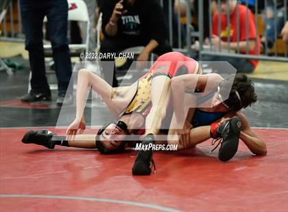 Thumbnail 3 in Hemet vs Grand Terrace (CIF Southern Section Wrestling Championships) photogallery.