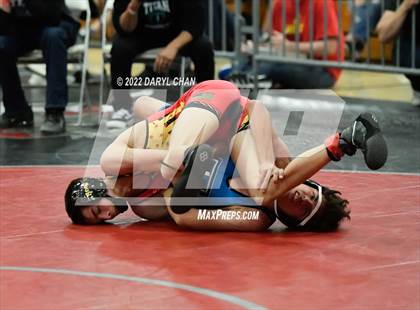 Thumbnail 3 in Hemet vs Grand Terrace (CIF Southern Section Wrestling Championships) photogallery.