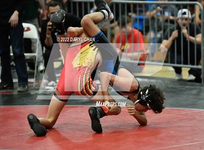 Thumbnail 1 in Hemet vs Grand Terrace (CIF Southern Section Wrestling Championships) photogallery.