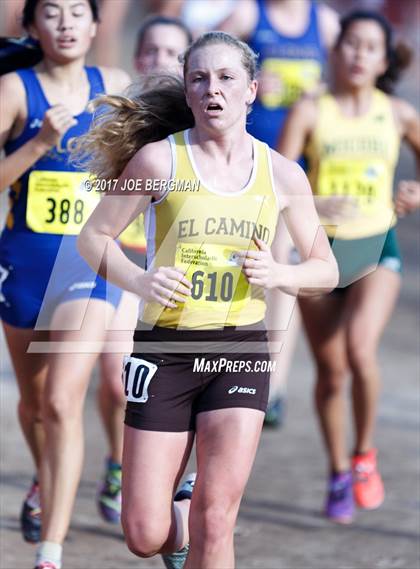Thumbnail 1 in CIF State Cross Country Championships (Girls D1 Race) photogallery.