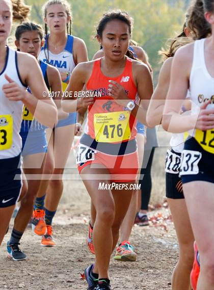 Thumbnail 2 in CIF State Cross Country Championships (Girls D1 Race) photogallery.