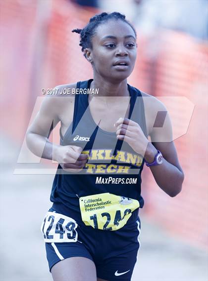 Thumbnail 1 in CIF State Cross Country Championships (Girls D1 Race) photogallery.