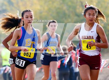 Thumbnail 1 in CIF State Cross Country Championships (Girls D1 Race) photogallery.