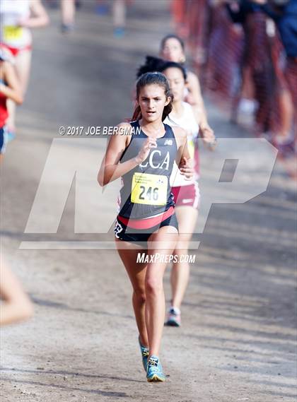 Thumbnail 1 in CIF State Cross Country Championships (Girls D1 Race) photogallery.