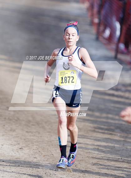 Thumbnail 1 in CIF State Cross Country Championships (Girls D1 Race) photogallery.