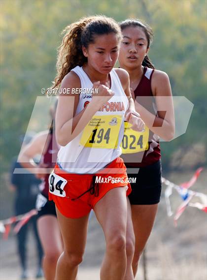 Thumbnail 2 in CIF State Cross Country Championships (Girls D1 Race) photogallery.