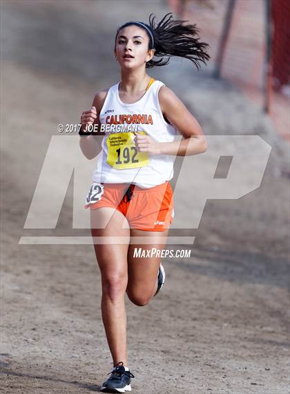 Thumbnail 1 in CIF State Cross Country Championships (Girls D1 Race) photogallery.