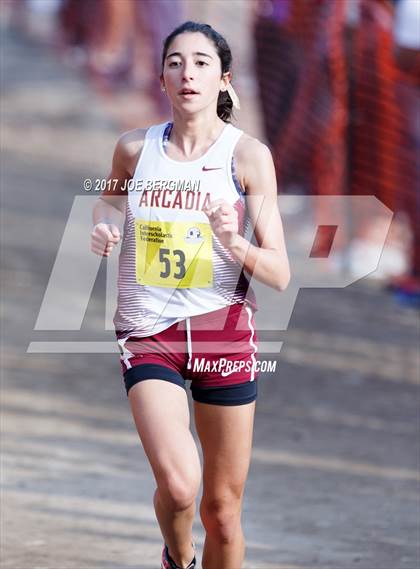 Thumbnail 1 in CIF State Cross Country Championships (Girls D1 Race) photogallery.