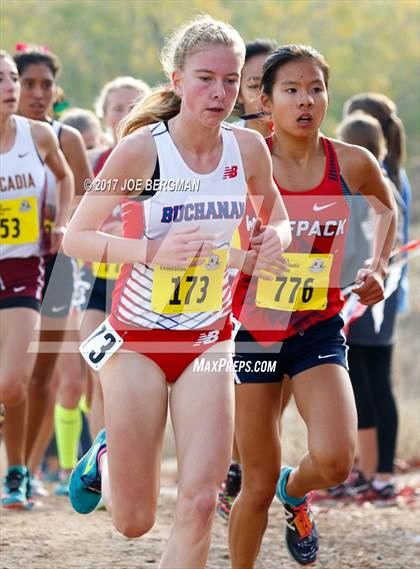 Thumbnail 1 in CIF State Cross Country Championships (Girls D1 Race) photogallery.