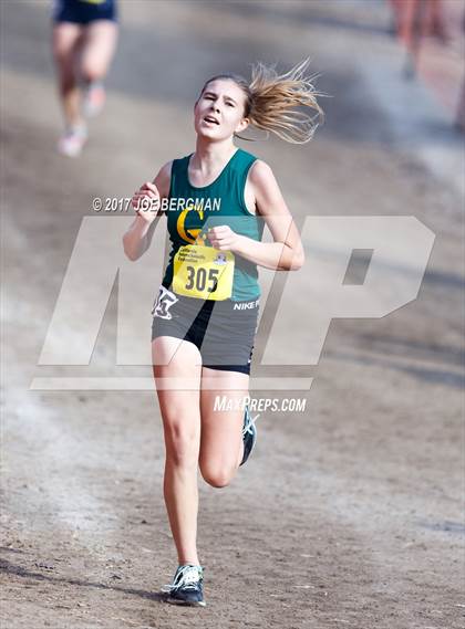 Thumbnail 1 in CIF State Cross Country Championships (Girls D1 Race) photogallery.