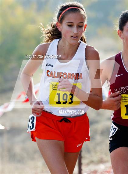 Thumbnail 1 in CIF State Cross Country Championships (Girls D1 Race) photogallery.