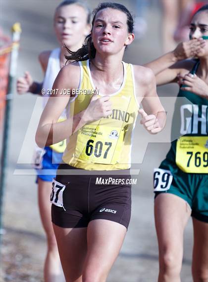 Thumbnail 2 in CIF State Cross Country Championships (Girls D1 Race) photogallery.