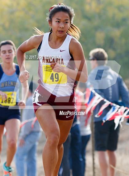 Thumbnail 3 in CIF State Cross Country Championships (Girls D1 Race) photogallery.