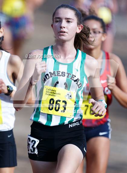 Thumbnail 3 in CIF State Cross Country Championships (Girls D1 Race) photogallery.