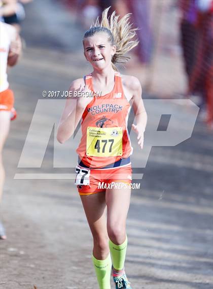 Thumbnail 1 in CIF State Cross Country Championships (Girls D1 Race) photogallery.