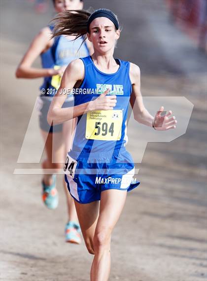 Thumbnail 2 in CIF State Cross Country Championships (Girls D1 Race) photogallery.