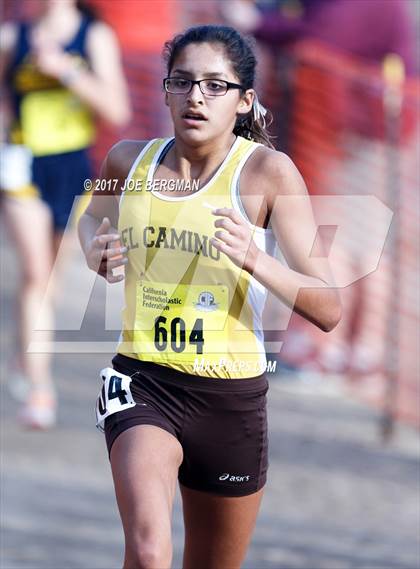 Thumbnail 1 in CIF State Cross Country Championships (Girls D1 Race) photogallery.