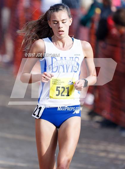 Thumbnail 3 in CIF State Cross Country Championships (Girls D1 Race) photogallery.