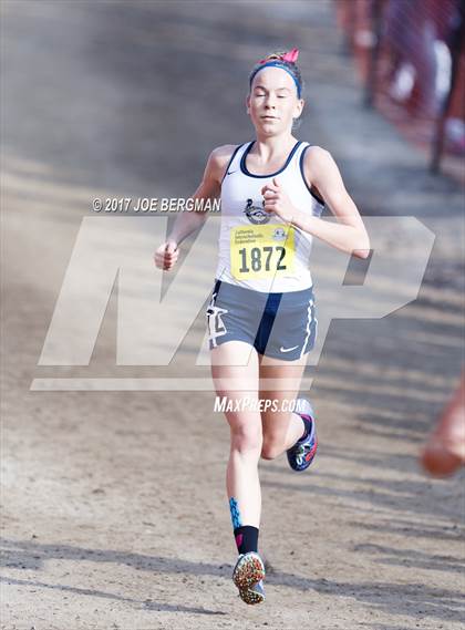 Thumbnail 2 in CIF State Cross Country Championships (Girls D1 Race) photogallery.
