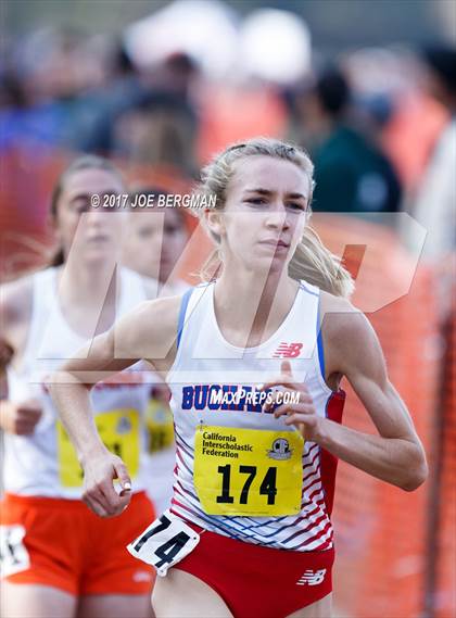 Thumbnail 3 in CIF State Cross Country Championships (Girls D1 Race) photogallery.