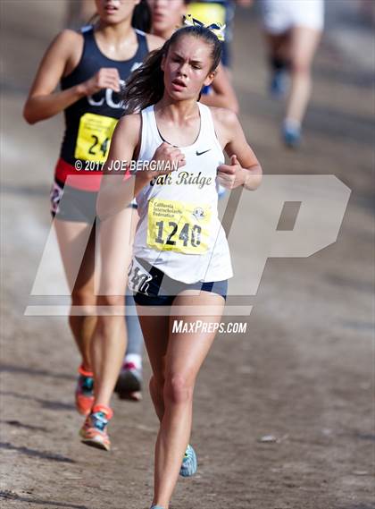 Thumbnail 1 in CIF State Cross Country Championships (Girls D1 Race) photogallery.