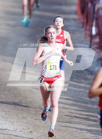Thumbnail 2 in CIF State Cross Country Championships (Girls D1 Race) photogallery.