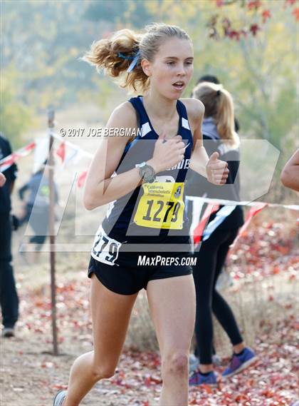 Thumbnail 2 in CIF State Cross Country Championships (Girls D1 Race) photogallery.