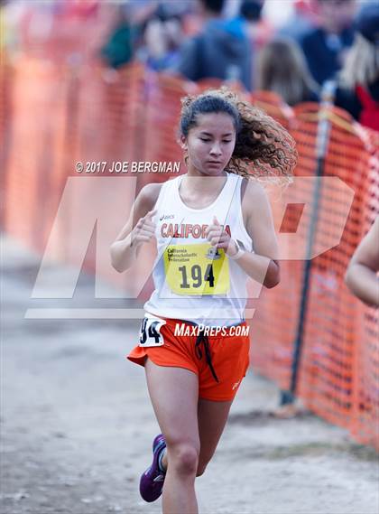 Thumbnail 1 in CIF State Cross Country Championships (Girls D1 Race) photogallery.