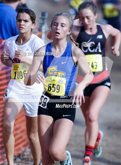 Thumbnail 2 in CIF State Cross Country Championships (Girls D1 Race) photogallery.