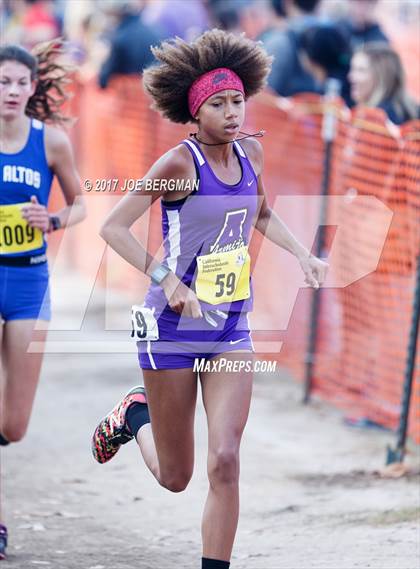 Thumbnail 2 in CIF State Cross Country Championships (Girls D1 Race) photogallery.