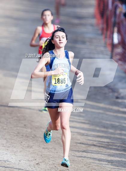 Thumbnail 1 in CIF State Cross Country Championships (Girls D1 Race) photogallery.