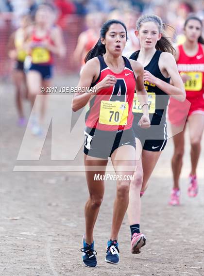 Thumbnail 3 in CIF State Cross Country Championships (Girls D1 Race) photogallery.