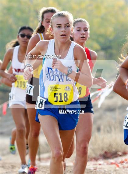 Thumbnail 1 in CIF State Cross Country Championships (Girls D1 Race) photogallery.