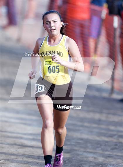 Thumbnail 1 in CIF State Cross Country Championships (Girls D1 Race) photogallery.