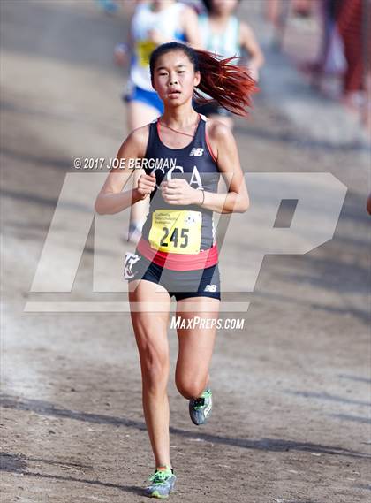 Thumbnail 1 in CIF State Cross Country Championships (Girls D1 Race) photogallery.